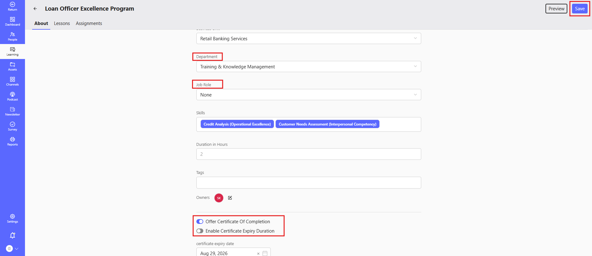 AI Course Generation